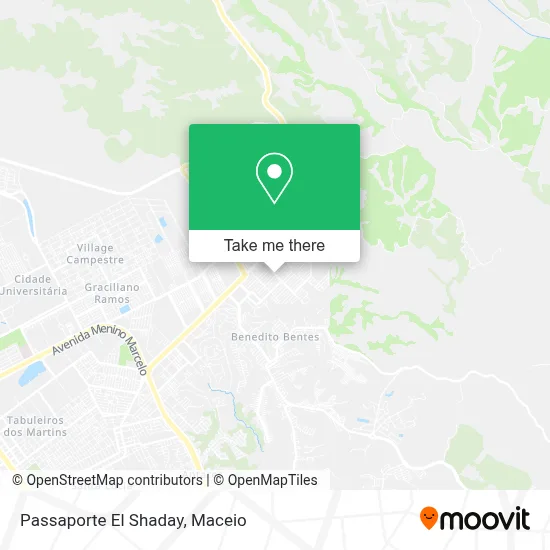 Passaporte El Shaday map