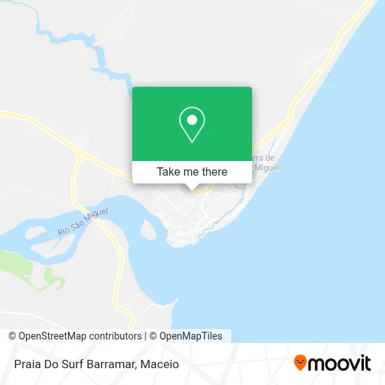 Praia Do Surf Barramar map