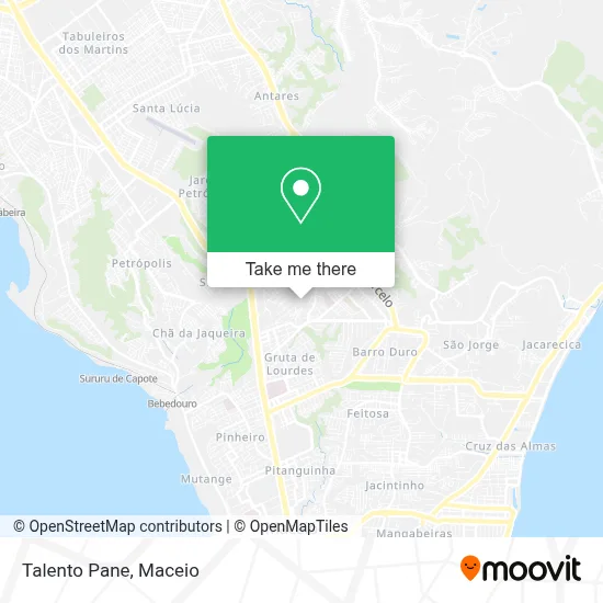 Talento Pane map
