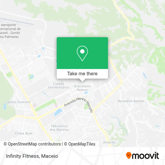 Infinity Fitness map
