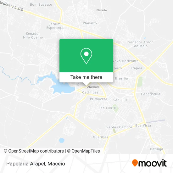 Papelaria Arapel map