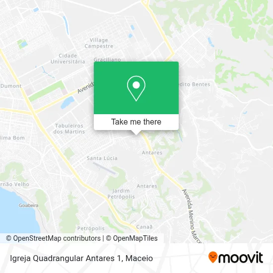 Igreja Quadrangular Antares 1 map