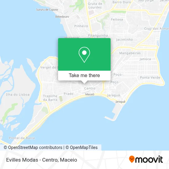 Evilles Modas - Centro map