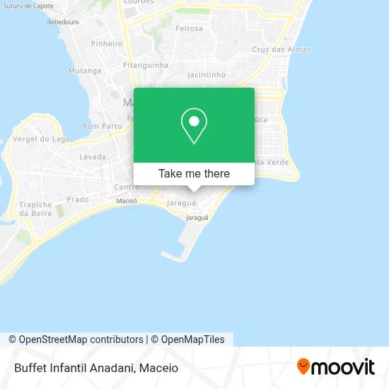 Buffet Infantil Anadani map