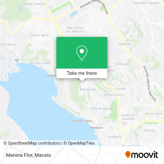 Menina Flor map