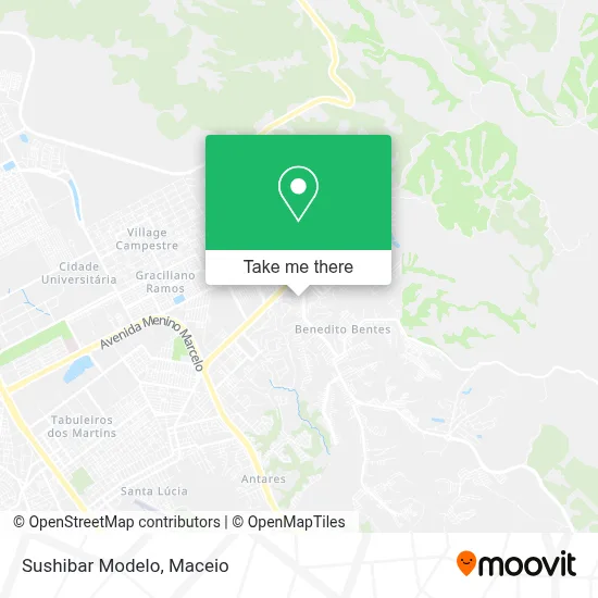 Sushibar Modelo map
