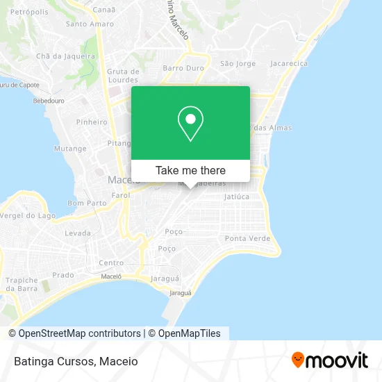 Batinga Cursos map