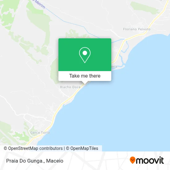 Praia Do Gunga. map
