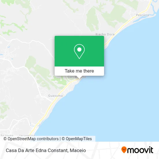 Casa Da Arte Edna Constant map