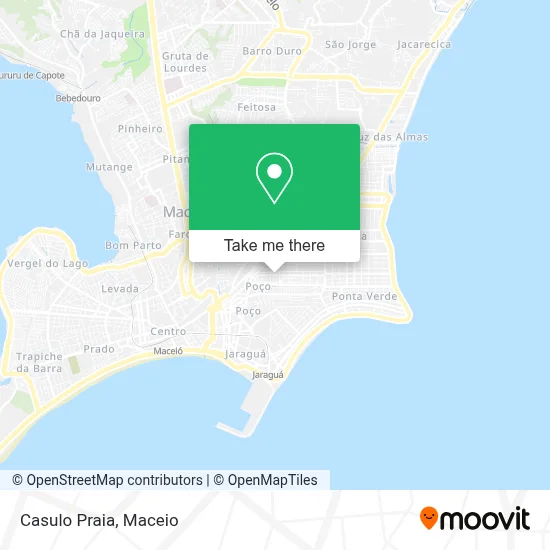 Casulo Praia map