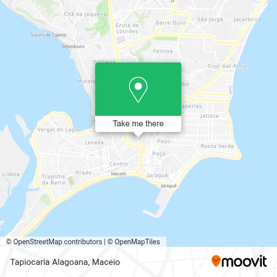 Tapiocaria Alagoana map
