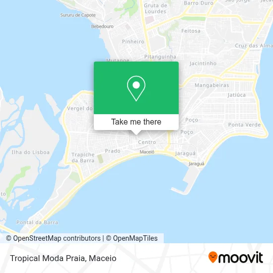 Tropical Moda Praia map