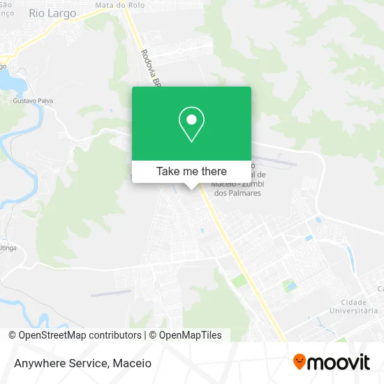 Anywhere Service map