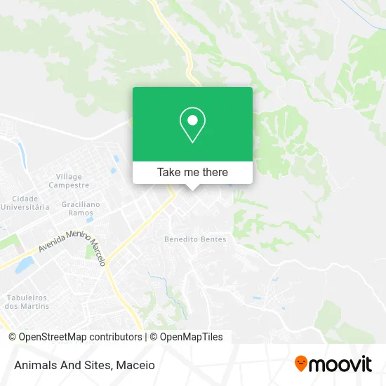Animals And Sites map