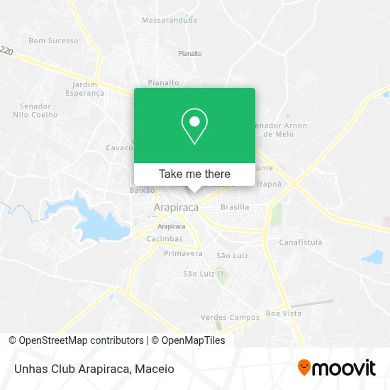 Unhas Club Arapiraca map