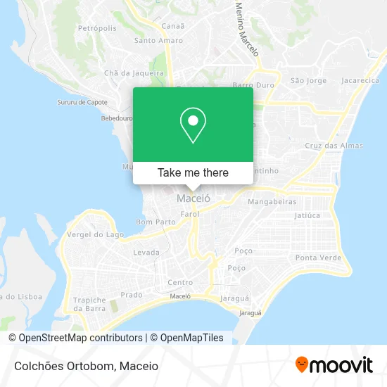 Colchões Ortobom map