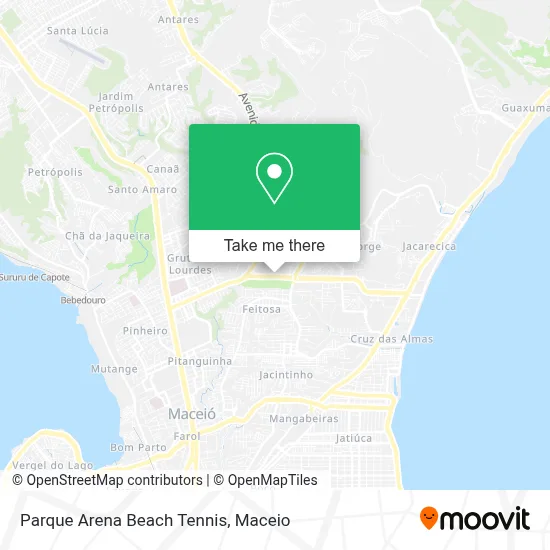 Parque Arena Beach Tennis map