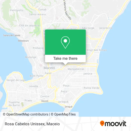 Rosa Cabelos Unissex map