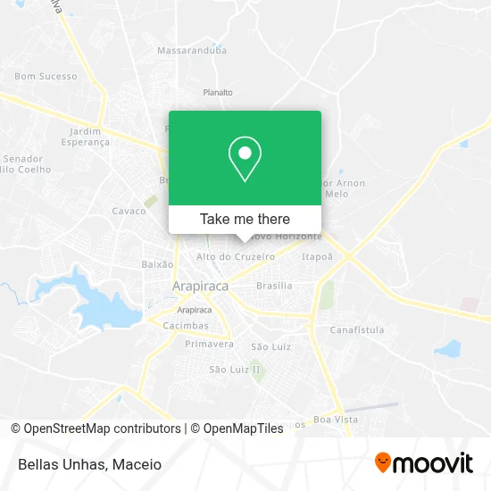 Bellas Unhas map