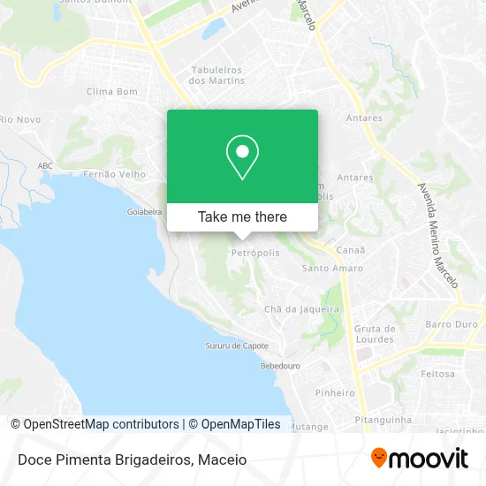 Doce Pimenta Brigadeiros map