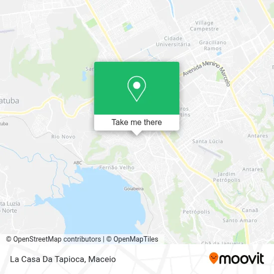 La Casa Da Tapioca map