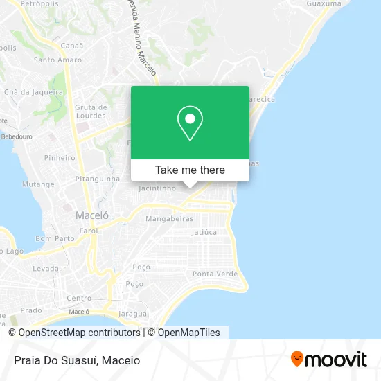 Praia Do Suasuí map