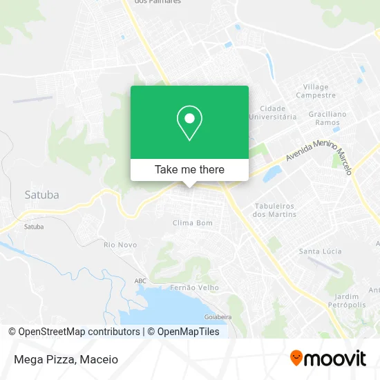 Mega Pizza map