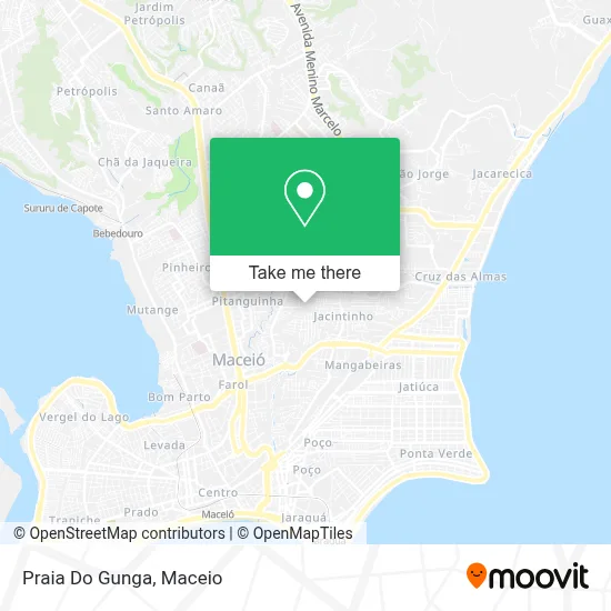 Praia Do Gunga map