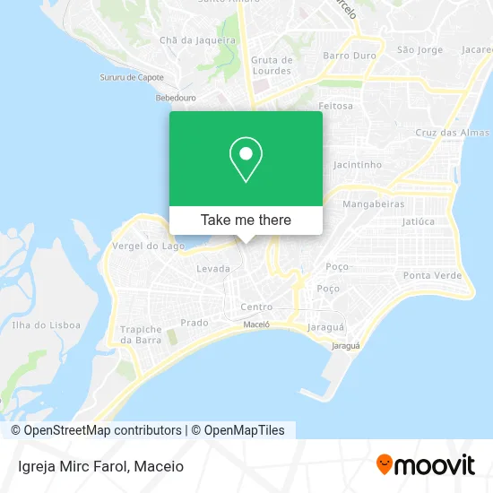 Igreja Mirc Farol map