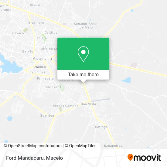 Ford Mandacaru map