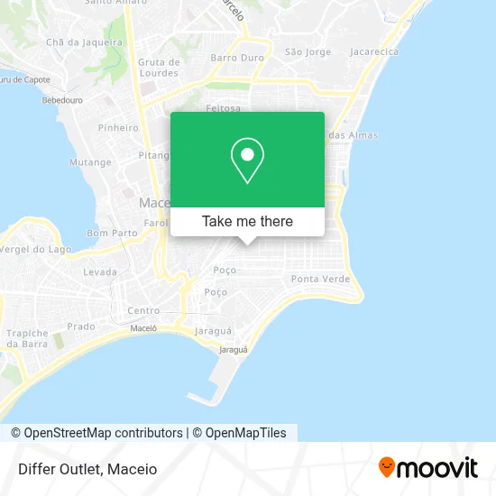 Differ Outlet map