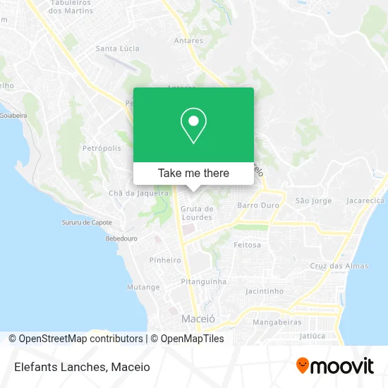 Elefants Lanches map