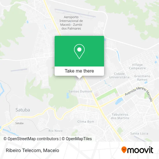 Ribeiro Telecom map