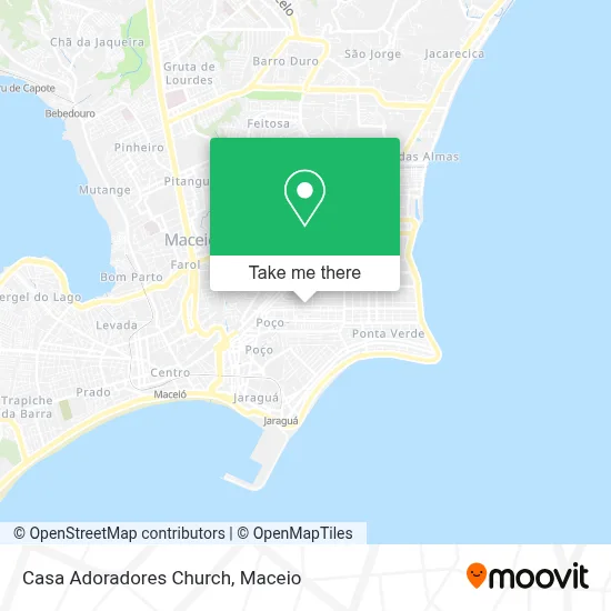 Casa Adoradores Church map