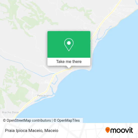 Praia Ipioca Maceio map