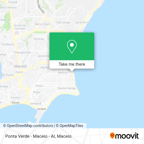 Ponta Verde - Maceio - Al map