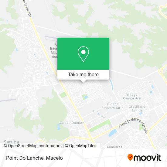 Point Do Lanche map