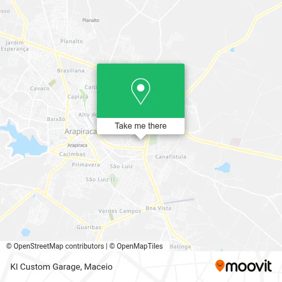 Kl Custom Garage map
