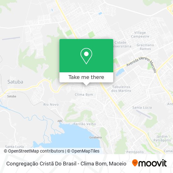 Congregação Cristã Do Brasil - Clima Bom map