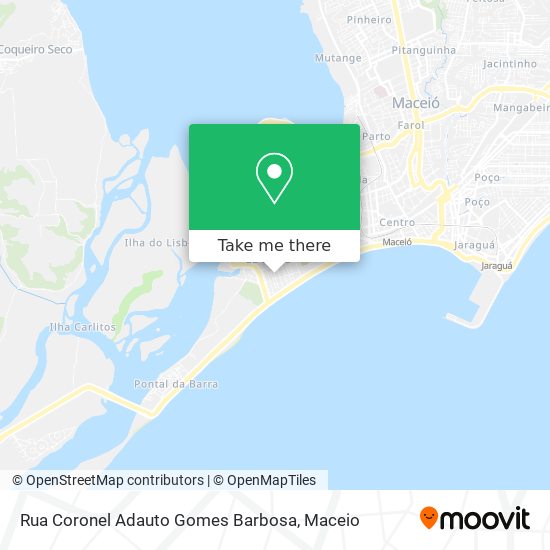 Rua Coronel Adauto Gomes Barbosa map