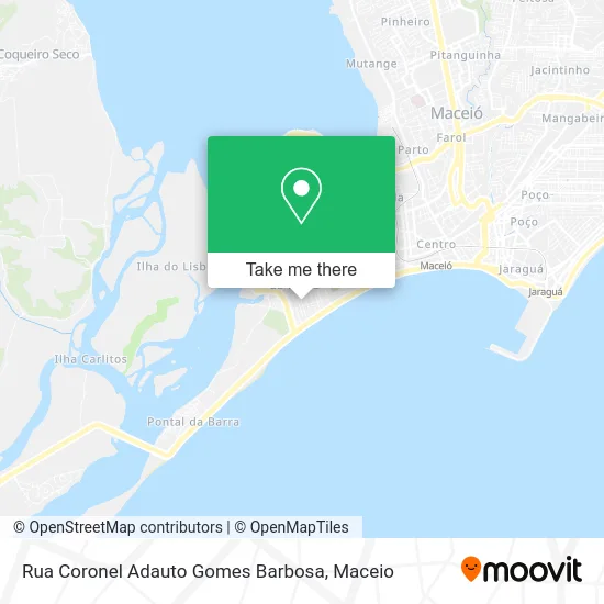 Rua Coronel Adauto Gomes Barbosa map