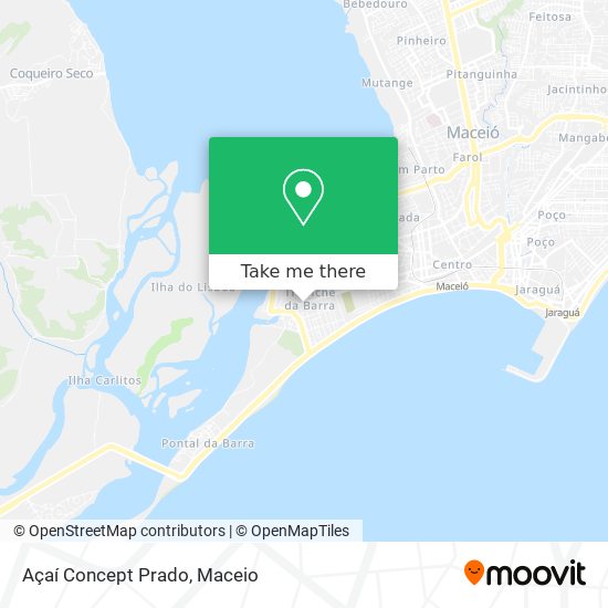 Açaí Concept Prado map
