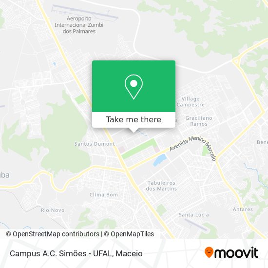 Mapa Campus A.C. Simões - UFAL