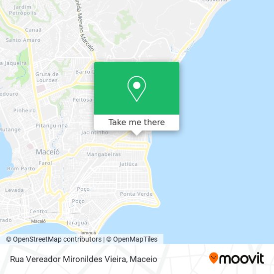 Mapa Rua Vereador Mironildes Vieira