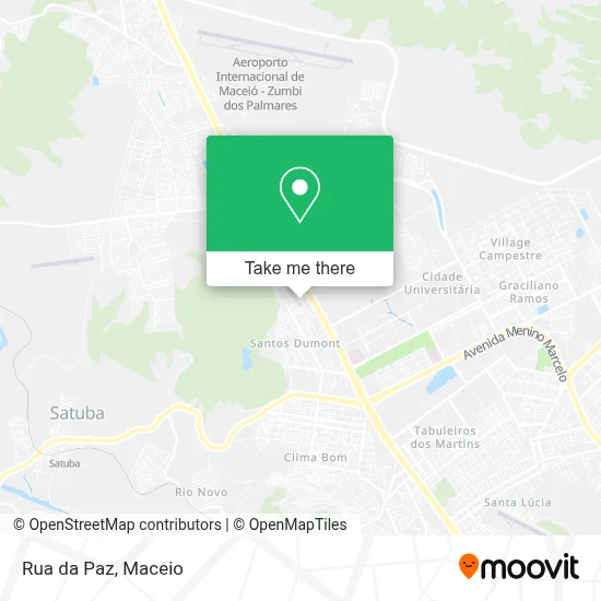 Rua da Paz map