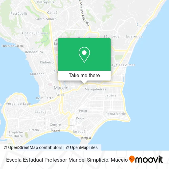 Escola Estadual Professor Manoel Simplicio map