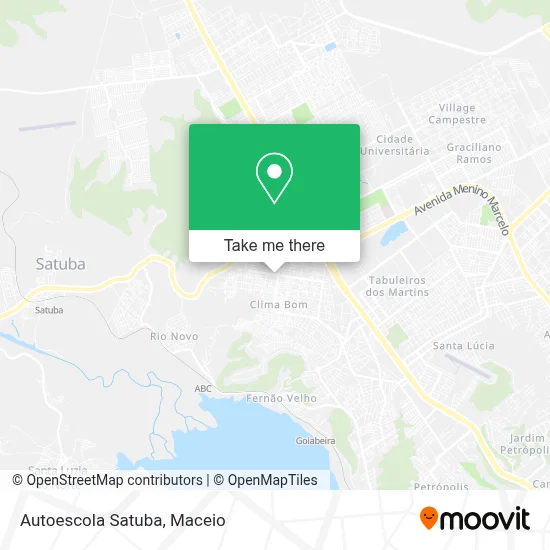 Autoescola Satuba map