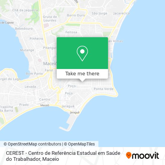 CEREST - Centro de Referência Estadual em Saúde do Trabalhador map