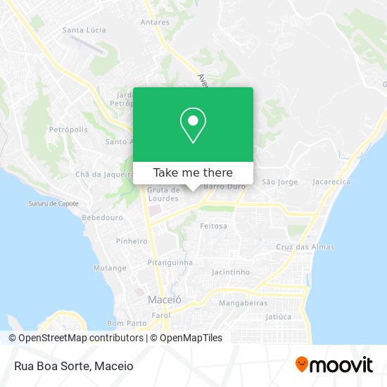 Mapa Rua Boa Sorte