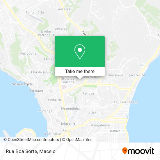 Rua Boa Sorte map